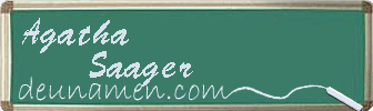 Agatha Saager Visitenkarte